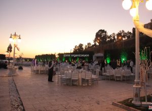 Romantik Düğün Organizasyonu Masa ve Sandalye Kiralama İzmir